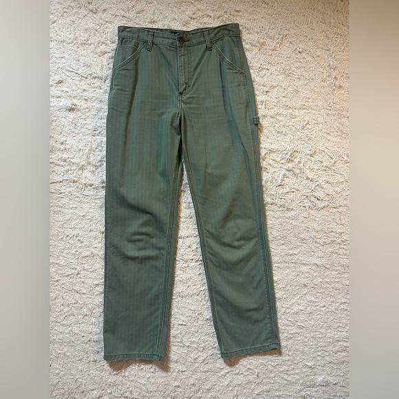 Lee High Rise Dungaree Ankle Pant Olive - Picture 6 of 13